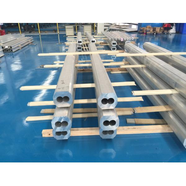 6063 T4 Thick Wall Aluminum Pipe Dual Tunnels High Corrosion Resistance