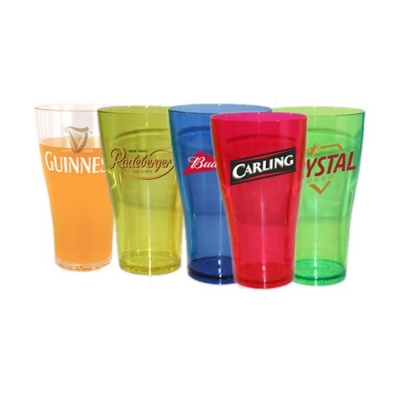 High Durable Acrylic Beer Glasses Food Grade Plastic Pint Beer Glass