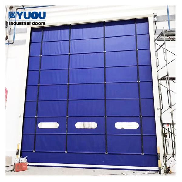 Airbag Sensor PVC High Speed Roller Shutter Door Fabric 8m Height 0.6m/s Opening speed