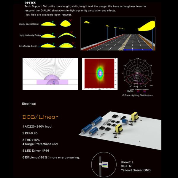 IP66 SMD3030 50w To 200w Led Street Light Environmental Protection for Highway