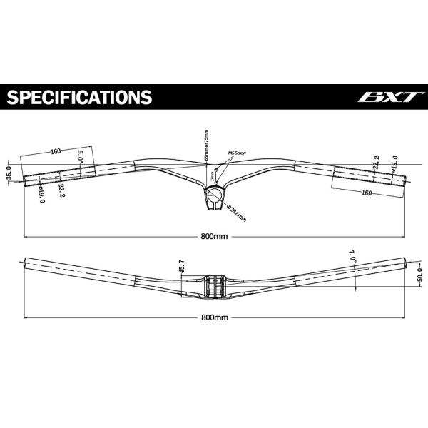 BXT Carbon Road Bike Handlebar T1000 Mountain Bike Integrated Stem Handlebar MTB