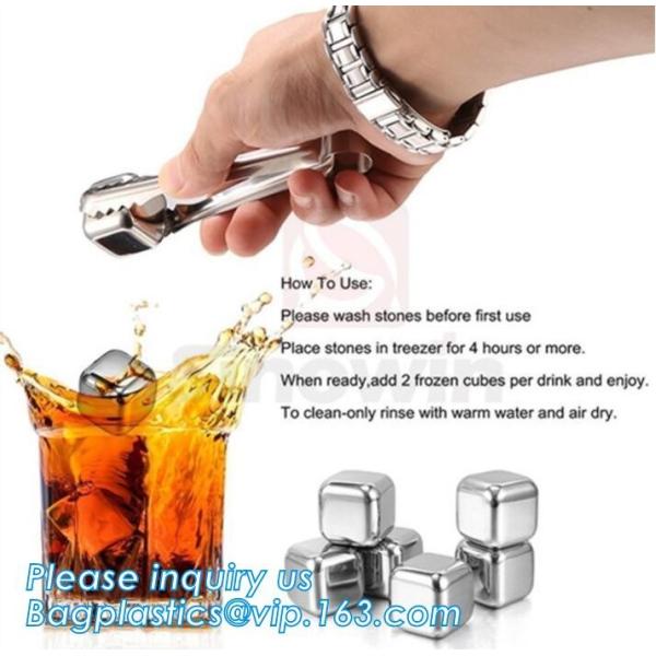 stainless steel whisky stones free sample reusable metal ice cubes, Stainless Steel Whiskey Chilling Rocks Ice Cube Whis