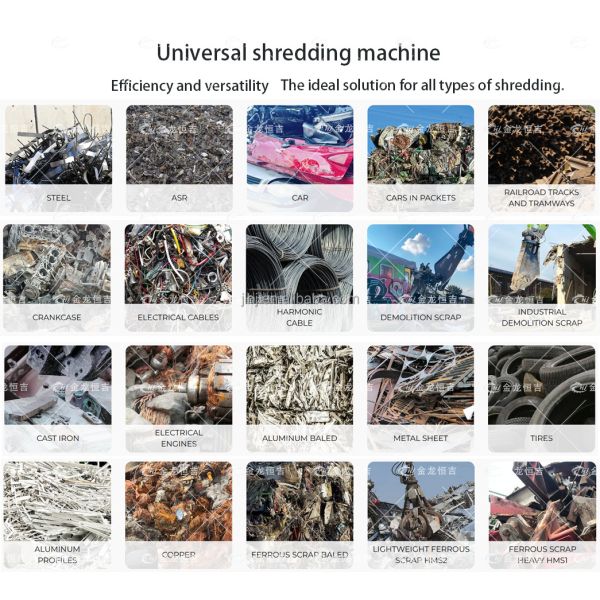 Industrial Grade Metal Shredder for Stainless Steel and Aluminum Alloy Processing Double Shaft Shredder