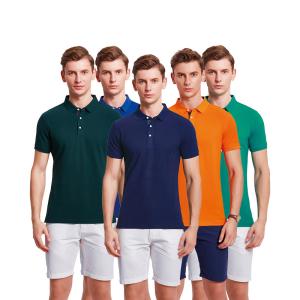 Quality Flyita Custom Short Sleeve Plain Polo Shirts Quick Drying for sale