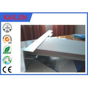 Quality Construction Extrusions Waterproof Aluminum Decking , Aluminium Skirting Profiles for sale