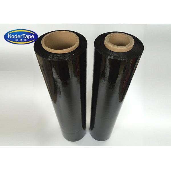 Customized Lldpe Stretch Film Black Platic Pallet Stretch Wrapping 23mic Thickness