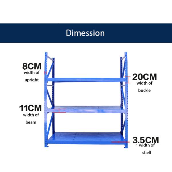 1 Ton / Layer Warehouse Storage Shelves Steel Pallet Racks For Commercial Furniture