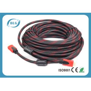 Quality Twisted Pair HDMI To HDMI Cable , Long Hdmi Cable HDTV LCD Projector Computer for sale