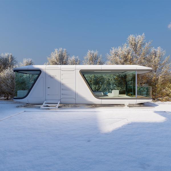 Luxury Ecological Prefabricated Galvanized Steel Mobile Outdoor Capsule House For Homes And Offices