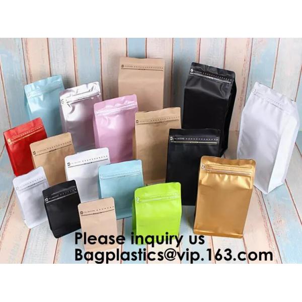 Kraft Bags With Window, Resealable Large Kraft K Food Storage Bags ,Storing Food,Nuts,Seeds,Beans,Tea Leaves, Coffe