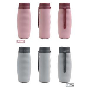 135g 600ml Silicone Roll Up Water Bottle For Unisex
