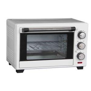 Black 1280W 16liter Home Electric Oven With Chromed Wire Rack