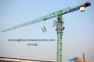 China PT6518 65M Jib Boom 10tons Load Top Less Head Tower Cranes Potain Mast on sale