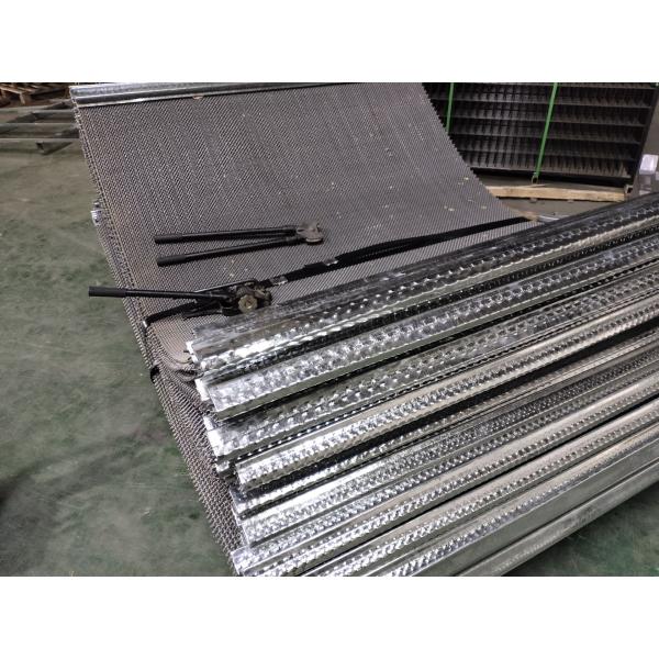 Mine Sieving Sand Vibrating Screen Crimp Wire Mesh 0.8 - 8 Mm Aperture