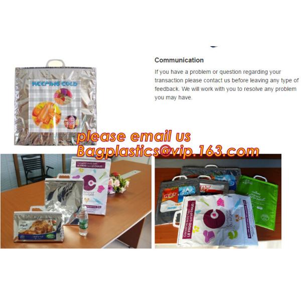 Foldable Lunch Insulated Cooler Bag Heated Food Delivery Bag Thermal Pizza Delivery Cooler Bag