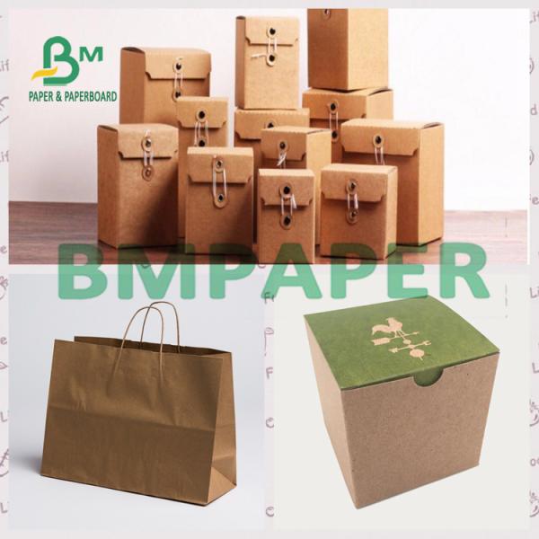 Virgin Reddish Brown Kraft Paper With Roll For Custom Wrapping Boxes