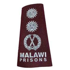 Quality Burgundy Embossed Composite Epaulets Uniform Accessories for sale