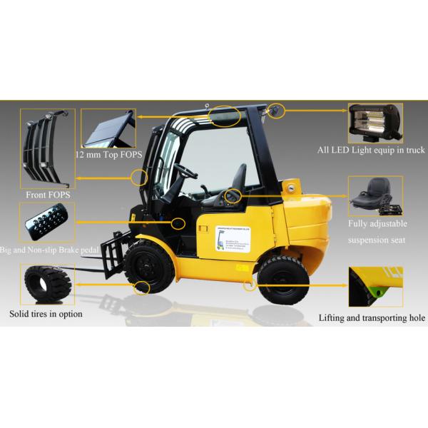 3 ton telescopic forklift loader 30 with max lifting height 4060mm,yellow color,with Joystick
