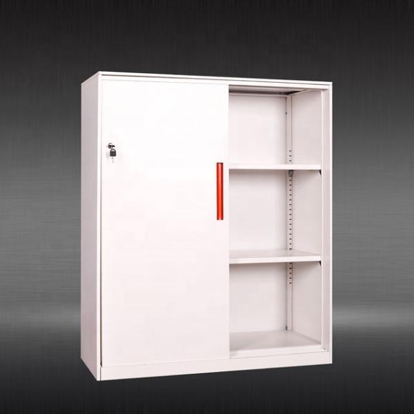 Modern Style Two Door Cabinet Tambour Door Steel Filing Cupboard Cabinet