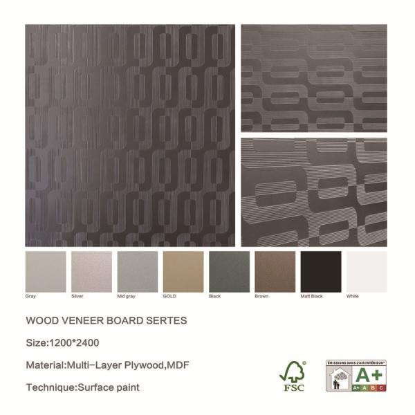 Office Room Interior 3D Decorative Wall Panels , MDF Wall Art Panels 1200x2400mm