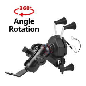 Quality Waterproof 360degree Motorcycle Wireless Charger Mount 30V-150V for sale