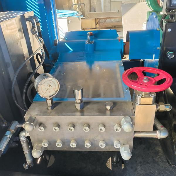 1500bar Ultra High Pressure Water Jet Pumps Horizontal Structure