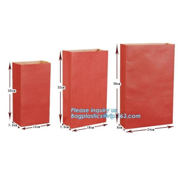 Food Grade Packaging Biodegradable Kraft Paper Rice Paper Bag,1kg 5kg food grade Rice package brown kraft paper packagin