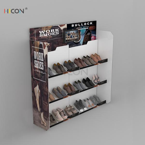 Buy Custom Acrylic Shoe Storage 3-Tier Display Rack with LCD Screen at wholesale prices