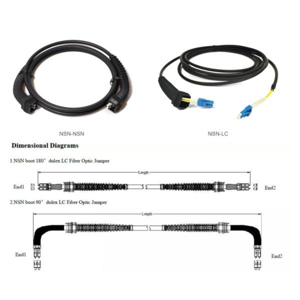 NSN Boot Duplex LC Fiber Optic Patch Cable For Nokia BBU RRU