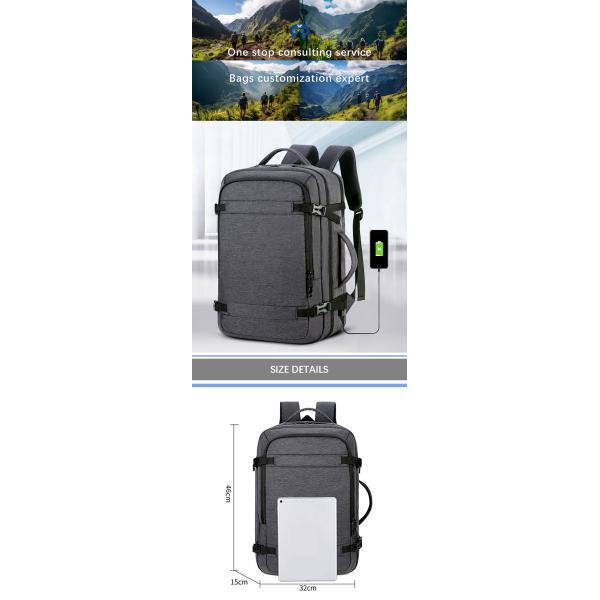 Shoulder Mens Smart Backpacks Multifunction Business Laptop Bag Customized Logo