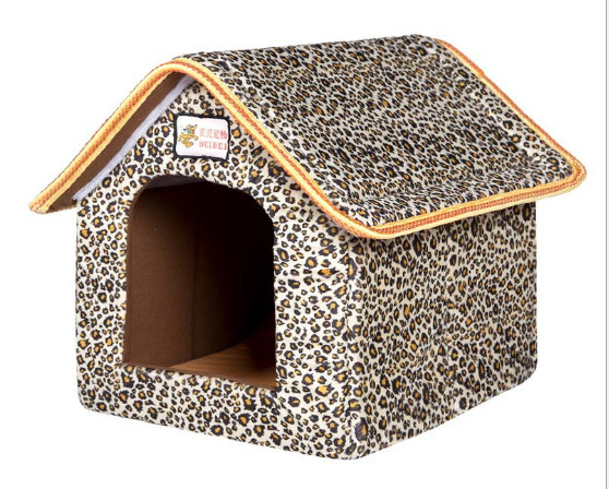 Removable pet dog house, kennel, cat litter, dog supplies, pet supplies wholesale;S.M.L.Yellow, Blue, Brown, Red, Leopar