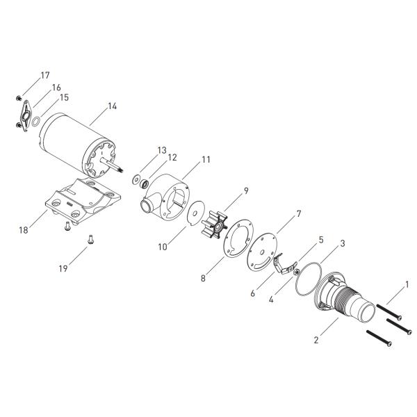 KMP-4500 Macerator Pump 12V DC dirty water pump 45L/min RV pump trash pump mashed pump toilet sewage pump waste processo