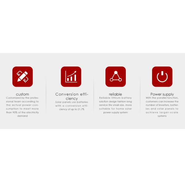 MPPT Controller Amosolar 5kw 10kw Hybrid Solar Panel System with Rechargeable Battery