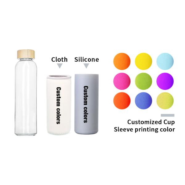 wholesale Straight Side 500ml 750ml Glass Water Bottle With Screw Cap