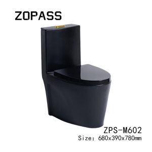 Ceramic Washdown Round Sanitary Ware Toilet 1 Piece Royal Style