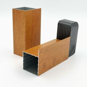 Libya 6063 Kitchen Aluminum Profile Wood Grain Powder Coated