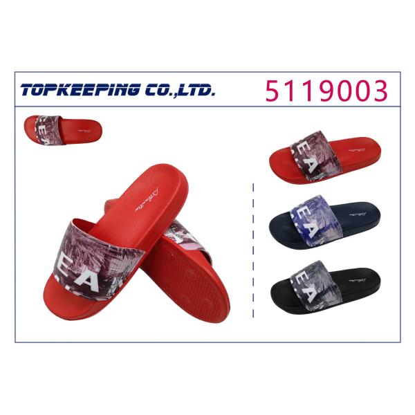 Summer Beach Outdoor Sports Sliders Footwear Flat PVC Red Sole