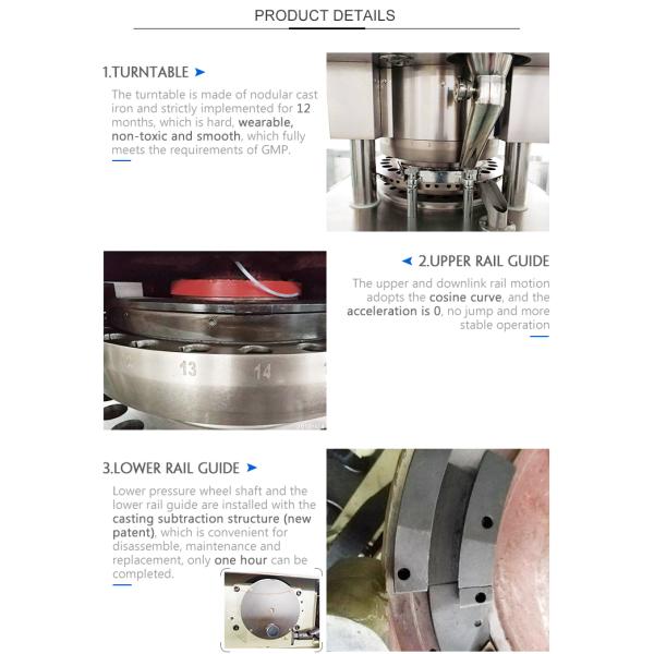 Energy Saving Automatic Rotary Tablet Press Machine / Pill Making Equipment