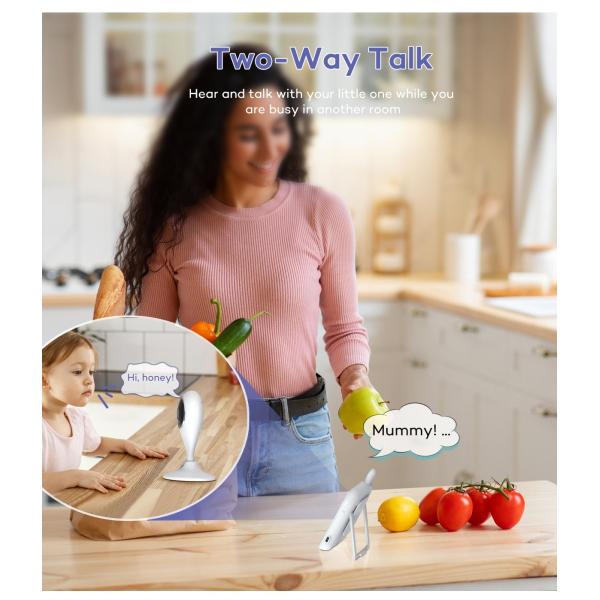 2.8 Inch Twins Baby Monitor Babysitter Diy Home Security Surveillance Video Baby Phone