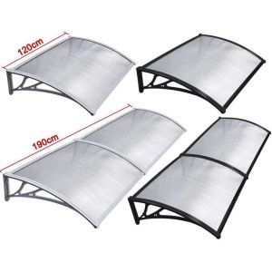 China 100x80 Waterproof Polycarbonate Window Awnings Brown Board Resisting Rain on sale