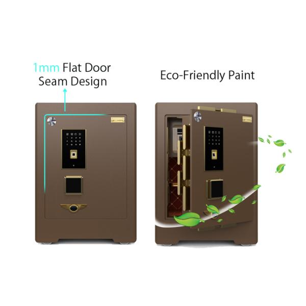 H580mm Solid Steel Construction Commercial Safe Box Adjustable Shelves For Bank Security