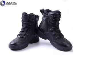 Quality Men Outdoor Hunting Shoes Military Boots Genuine Leather Waterproof Winter Tactical Army Boots for sale