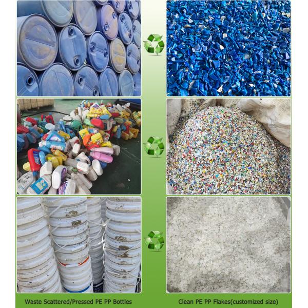 Cleaning Washing Waste Shredder Crusher Machine Recycling Line PP PE Plastic Bottles