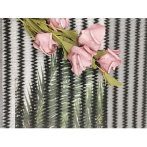 Striped Pleated Lace Fabric Structured tulle