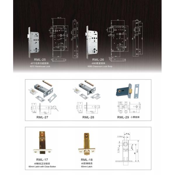 Button Password Door Lock Mechanical Code Lock Single Latch