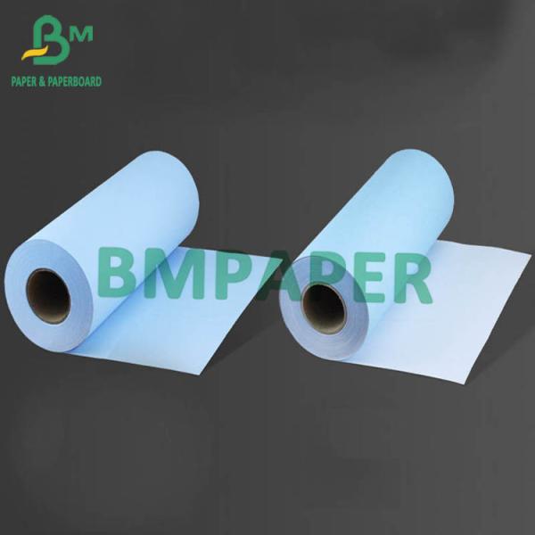 80gsm Inkjet Printer Paper Blueprints One Side Blue, One Side White 880mm X 50m 100m 150m Roll Core 2" 