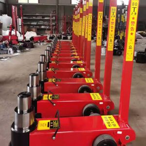 China 40/80 Ton Pneumatic Hydraulic Jack For Truck on sale