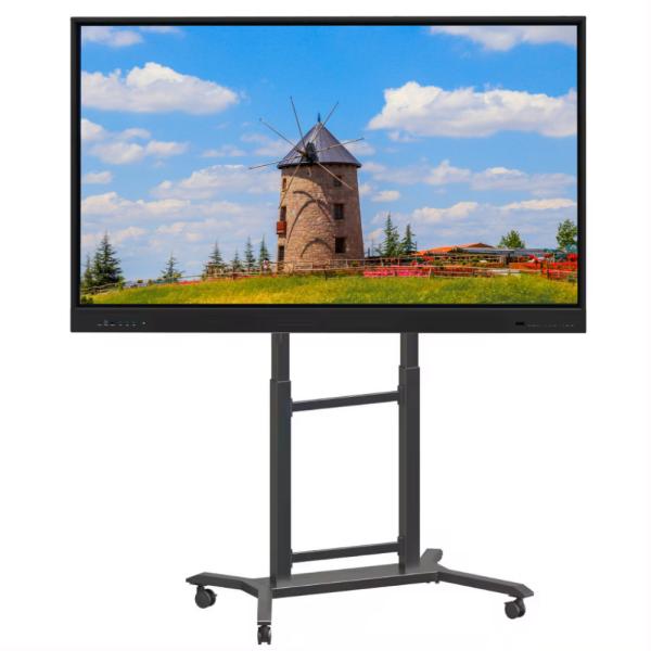 LED Interactive Smart Board 65 Inch 4K UHD Display with Touch Android 14 Built-in Camera Mic PC Speaker WiFi Perfect for School Teaching, Conference &