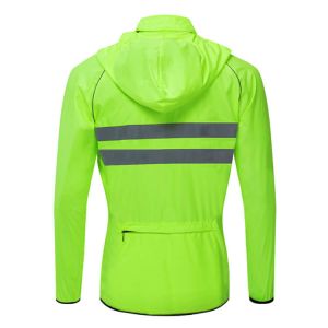 Reflective Windbreaker Style Jacket , Multi Pocket Jacket Breathable Skin