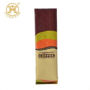 Quality Quad seal side gusseted coffee packaging bag aluminum foil pouch for sale